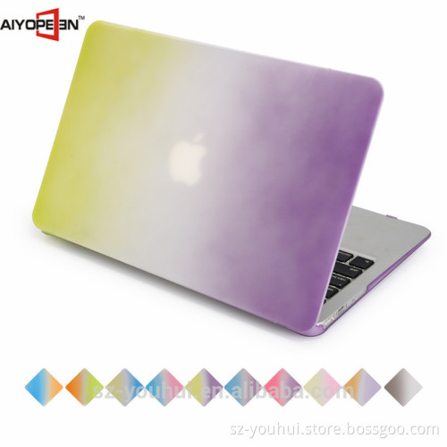 Wholesale Ultra Slim Rainbow Color Case Protective Hard Cover for Macbook Air 11.6"